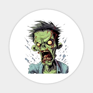 Zombie - Spooky Halloween Horror Goth Zombies Magnet